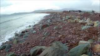 preview picture of video 'Rossbeigh Beach Post Storm Damage 2014'