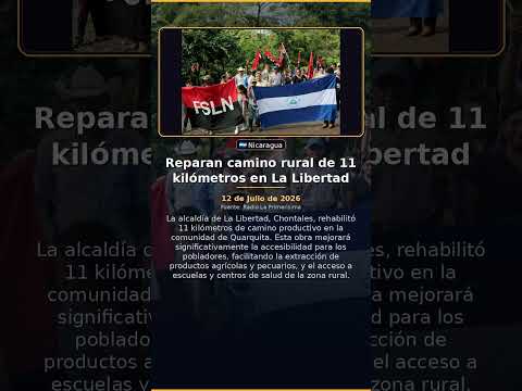 Reparan camino rural de 11 kilómetros en La Libertad