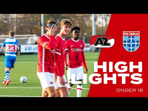 😎 𝗙𝗼𝘂𝗿 𝗴𝗼𝗮𝗹𝘀 𝗮𝗻𝗱 𝘁𝗵𝗿𝗲𝗲 𝗽𝗼𝗶𝗻𝘁𝘀! | Highlights AZ - PEC Zwolle | Onder 18