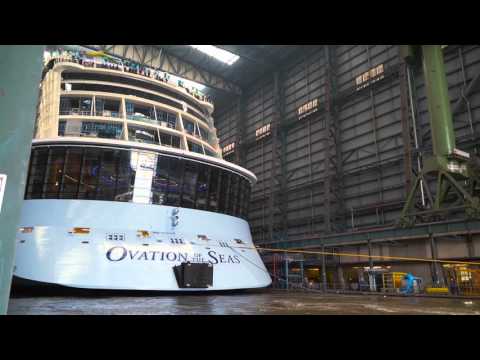 Royal Caribbean's Ovation of the Seas Docks Out