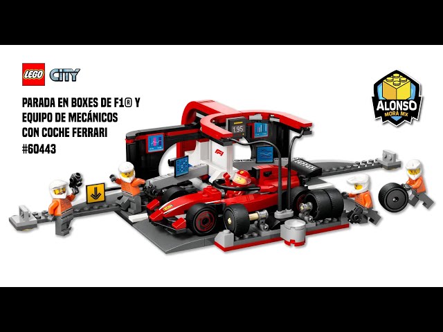 Vídeo relacionado con LEGO City Parada en Boxes de F1 y Equipo de Mecánicos con Coche Ferrari de Juguete para Niños y Niñas de 6+ Años, Maqueta de Carreras de Fórmula 1 con Pit Stop y Minifigura de Piloto 60443