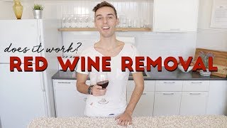 RED WINE STAIN REMOVAL HACKS | Does it Work?