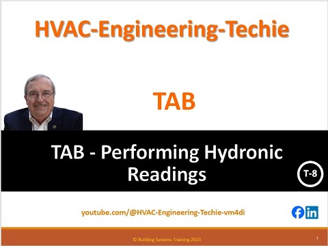 Test & Balance - Performing Hydronic Balance Readings. Training Session T-8