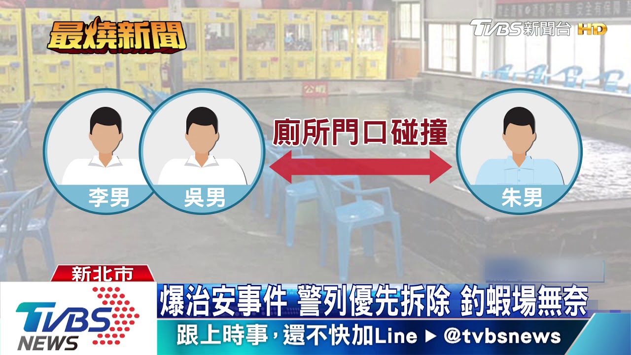 路窄碰了一下!釣蝦場內互毆 拿椅狂砸