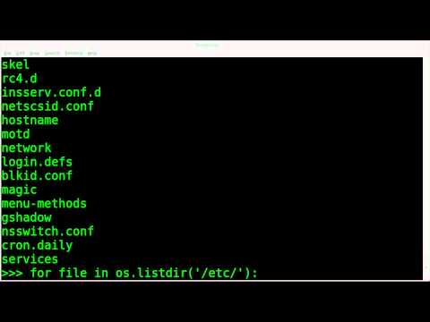 Listing Files In Python Linux