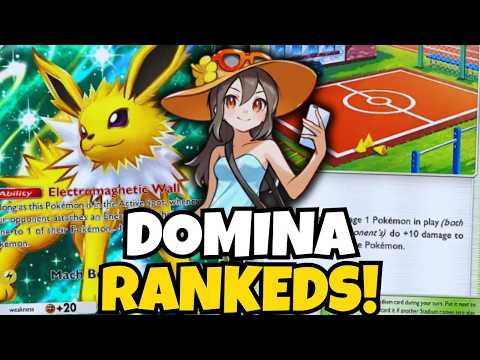 Jolteon EX DOMINATES Ranked Thanks to NEW CARDS