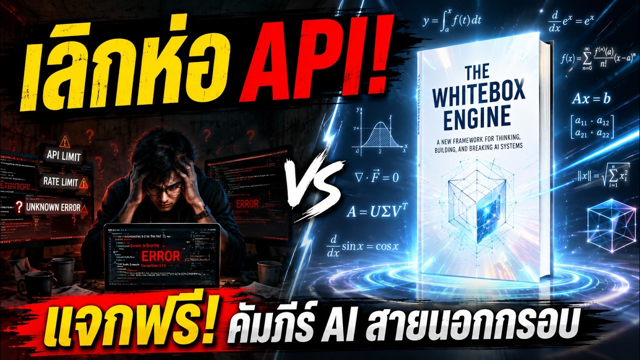 🛑 เลิกเป็นแค่ "ผู้ใช้" AI! แจกฟรีคัมภีร์ The Whitebox Engine ที่วิศวกรไทยทุกคนต้องอ่าน