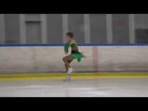 Janka Varga advance novice girls free skating Halloween Cup Budapest 2017