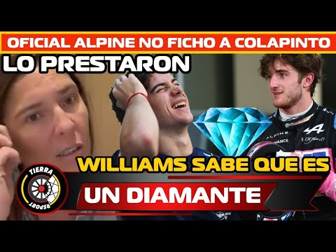 ¡LO PRESTARON! ALPINE NO FICHO A FRANCO COLAPINTO WILLIAMS LO PRESTO PORQUÉ SABE QUE ES UN DIAMANTE