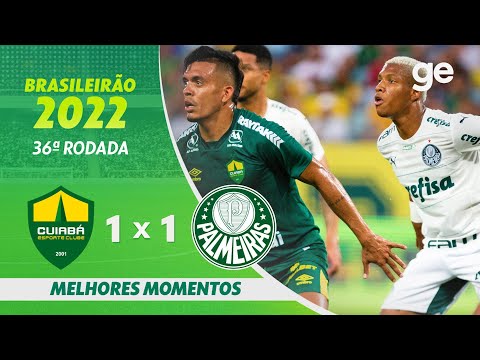 Gols e lances de Cuiabá x Palmeiras