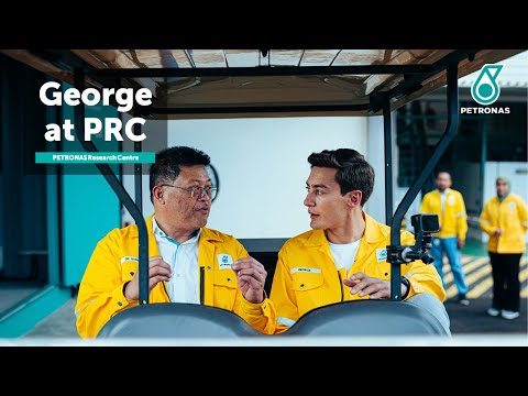 Touring the PETRONAS Research Centre with George Russell