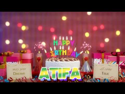 ATIFA Happy Birthday Song with Names 🌟 Happy Birthday to You