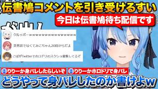 すいちゃんの配信に鳩するフブみこまちゅ+定期的に来るりりーか身バレしたコメントにツッコむすいちゃん【ホロライブ/星街すいせい/さくらみこ/白上フブキ/夏色まつり/一条莉々華】