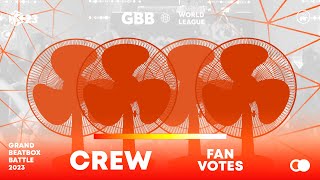 - Doble team（00:03:04 - 00:03:45） - Crew Wildcard Fan Vote Announcement | GBB23: World League