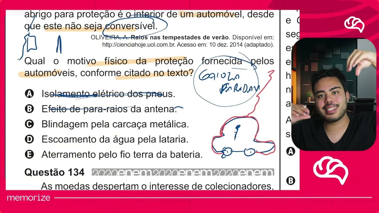 Resolução em Vídeo — Questão 133 ENEM 2020
