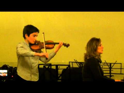 Nika Japaridze 12year old violinist plays (fritz kreisler variations on a theme of corelli)