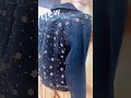 Jaqueta Leticia - Jeans Bordada em Strass Jaqueta Leticia - Jeans Bordada em Strass