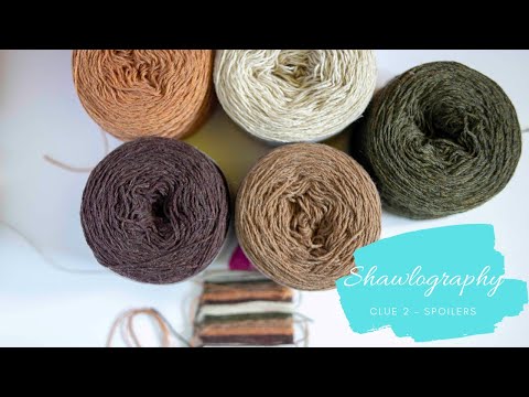 Lensandyarn knitting vlog - Shawlography Clue 2 - Spoilers