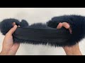 Našívací oděvní / dekorační kožešina plochá šíře 9 cm
