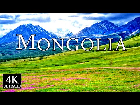 FLYING OVER MONGOLIA(4K UHD) - Relaxing Music Along With Beautiful Nature Video,4K Video, Nature 4k
