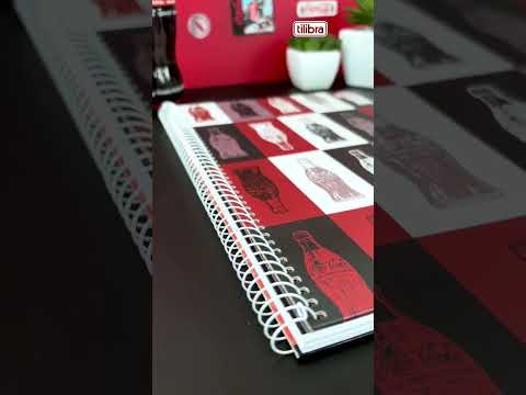 Vídeo do produto Caderno Espiral Capa Dura Universitário Connect 10 Matérias Coca-Cola 160 Folhas