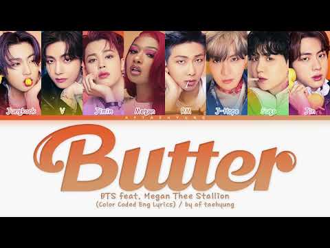 BTS (방탄소년단) — Butter (feat. Megan Thee Stallion) (Color Coded Eng Lyrics)