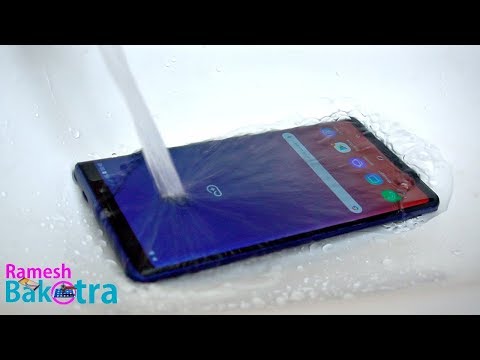 Samsung Galaxy Note 9 Water Test
