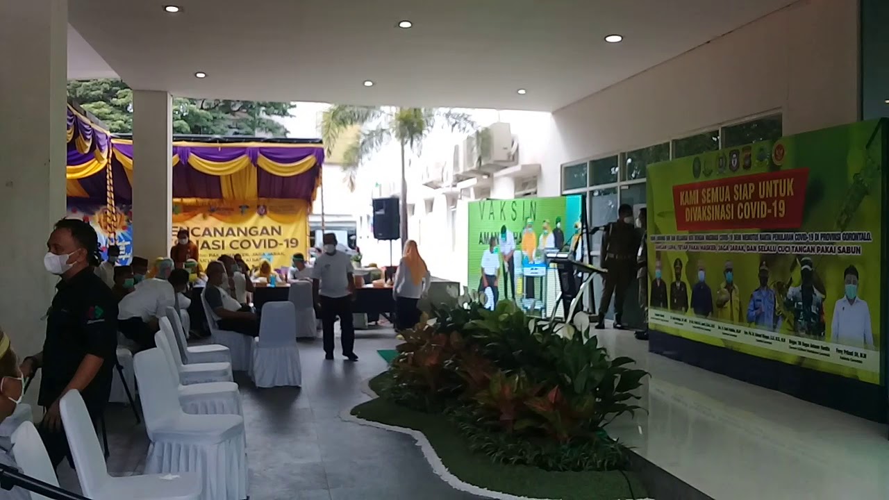 Ketua LP3G Prov Gorontalo Menghadiri Vaksin Perdana Di Gorontalo