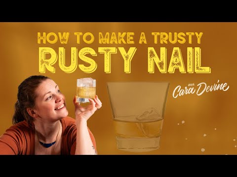 A blast from the past! How to make an EASY RUSTY NAIL cocktail
