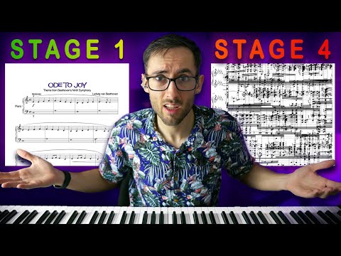 The 4 Stages of Learning to Read Sheet Music!