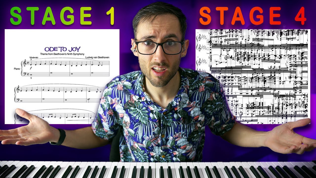 The 4 Stages of Learning to Read Sheet Music!
