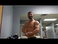 Post workout classic physique posing/flexing