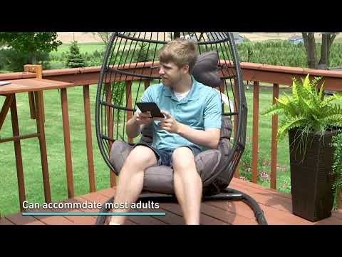 Ultimate Patio Steel U-Shape Hanging Chair Stand Video