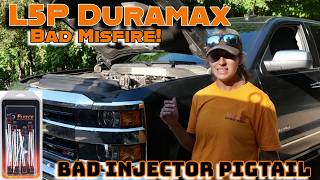 L5P Duramax Bad Injector Pigtail! Major Misfire! Heidi's Garage!