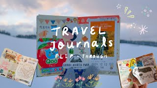 travel journal tour (japan & korea) 🇯🇵📖✨ flip through + journaling tips