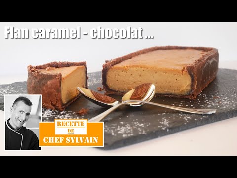 Chocolate caramel flan