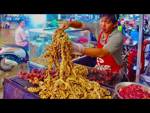 CAMBODIAN Extreme Street FOOD ! MOST Famous Khmer BBQ You Should TRY & more
