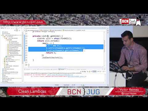 Clean Lambdas - by Victor Rentea at JBCNConf'17