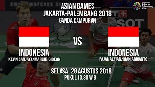 Link Live Streaming Final Bulutangkis Ganda Putra Asian Games, Kevin-Marcus Vs Fajar-Rian
