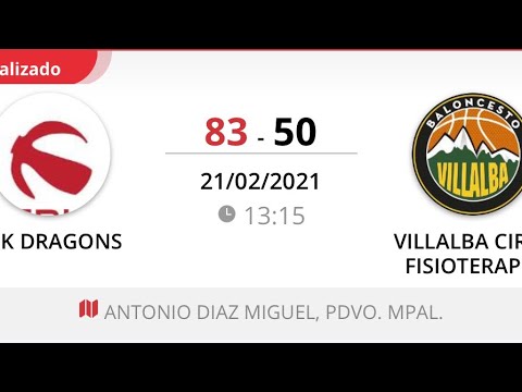 2021 02 21 ZBK Junior Dragons - Villalba 2ª Parte