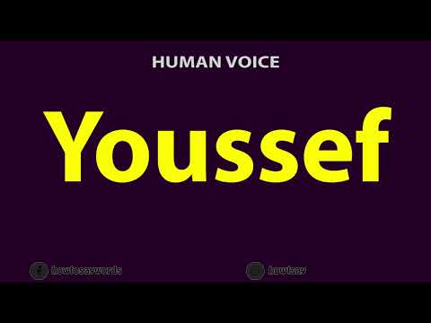How to Pronounce Youssef