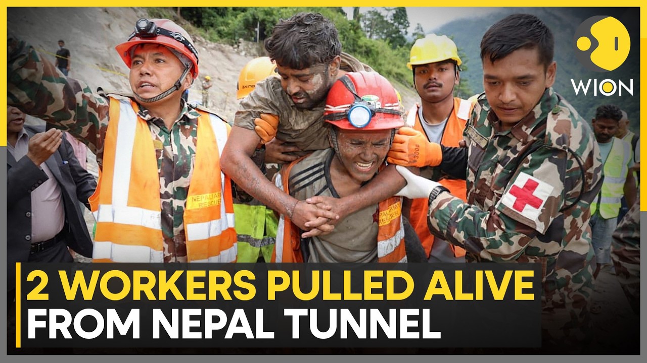 Nepal Flood Rescue Update: 2 Workers Found Alive After 9 Days Trapped Underground | WION News