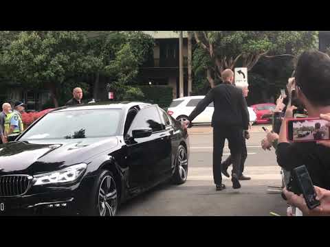 Adam Clayton from U2 meets fans in Sydney