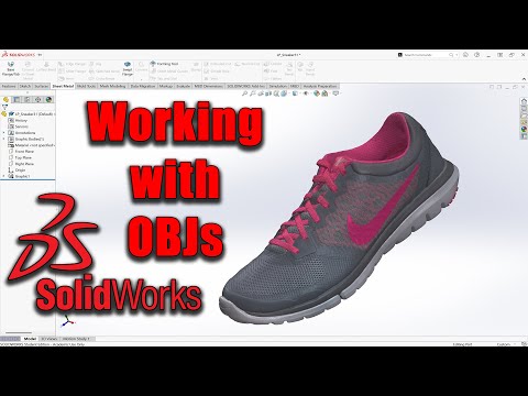 How to Import OBJ Files 3D scans into #solidworks