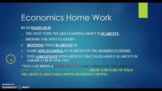 Economics Homework