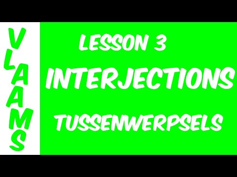 Colloquial Flemish - Lesson 3 - Interjections