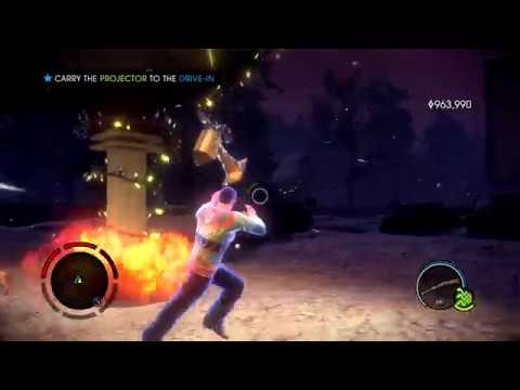 Saints Row IV - Saints Save Christmas DLC - Carry the Projector to the Drive-In