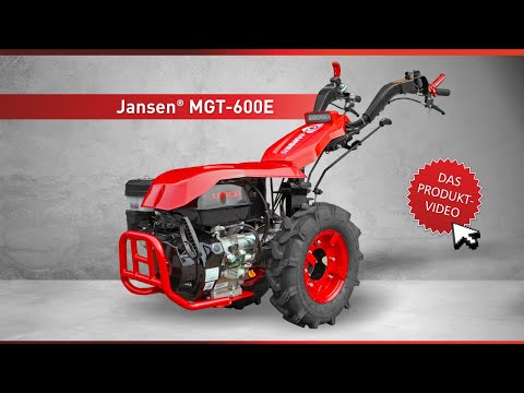 Jansen MGT-600E motorized implement carrier, 15 hp, single-axle tractor, electric starter
