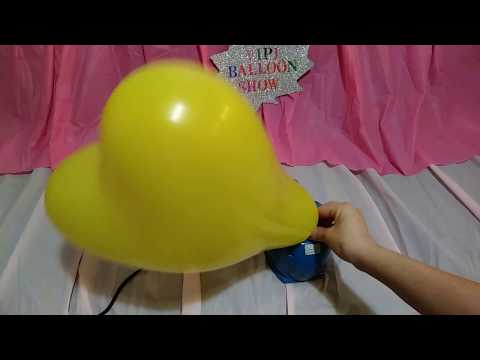 Big heart balloons pop
