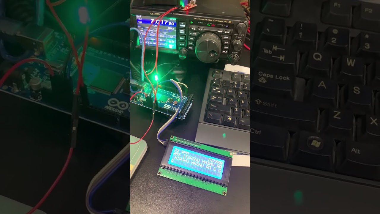 Morse code decoder with Arduino Mega #cw #morsecode #hamradio